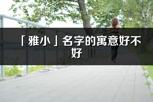 「雅小」名字的寓意好不好_雅小含義分析