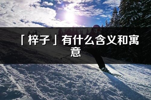 「梓子」有什么含義和寓意_梓子名字的出處與意思