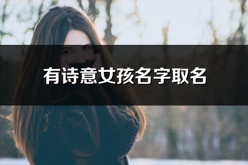 有詩意女孩名字取名