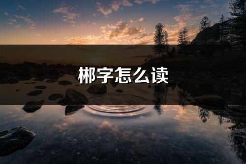 郴字怎么讀_郴的讀音