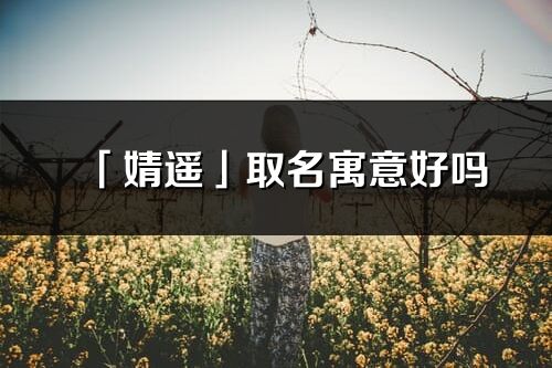 「婧遙」取名寓意好嗎_婧遙名字含義及五行