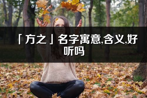 「方之」名字寓意,含義,好聽嗎_方之名字分析打分