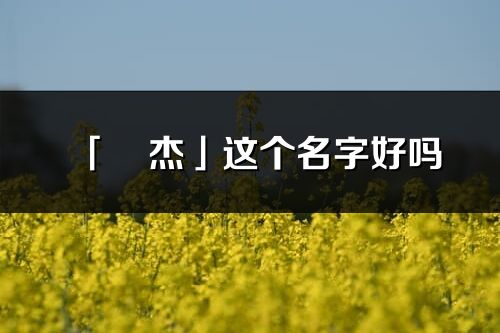 「珺杰」這個名字好嗎_珺杰名字寓意,含義