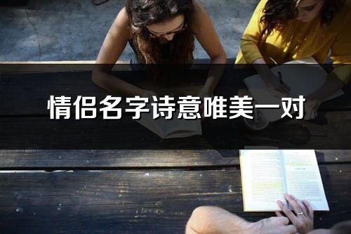 情侶名字詩意唯美一對(優選163個)