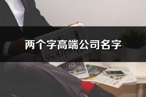 兩個(gè)字高端公司名字