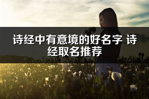 詩經(jīng)中有意境的好名字 詩經(jīng)取名推薦