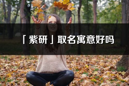「紫研」取名寓意好嗎_紫研名字含義及五行