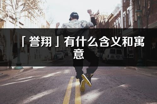 「譽(yù)翔」有什么含義和寓意_譽(yù)翔名字的出處與意思
