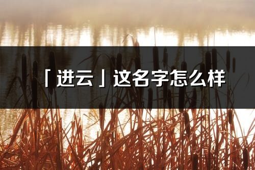 「進(jìn)云」這名字怎么樣_進(jìn)云的名字解釋