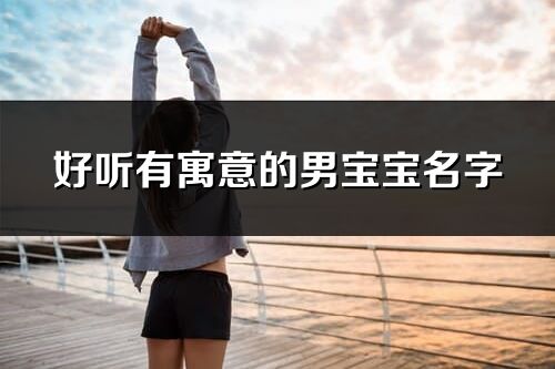 好聽有寓意的男寶寶名字