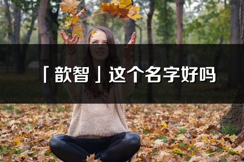 「歆智」這個名字好嗎_歆智名字寓意,含義