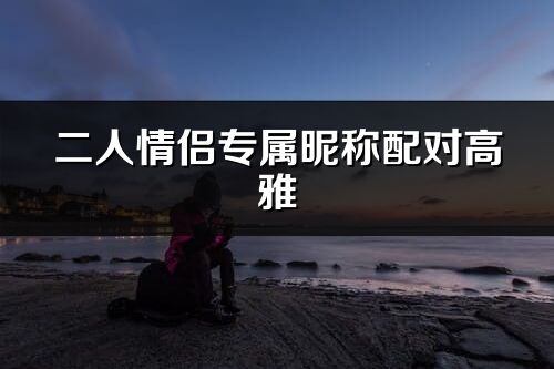 二人情侶專屬昵稱配對高雅(優選270個)