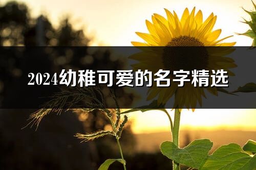 2024幼稚可愛的名字精選(優選242個)