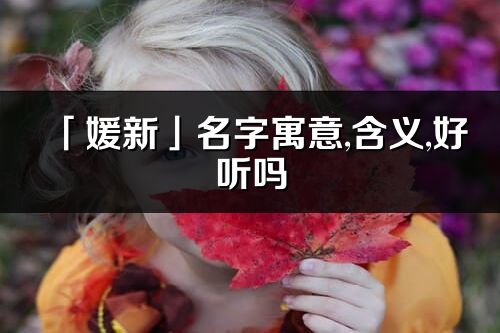 「媛新」名字寓意,含義,好聽嗎_媛新名字分析打分