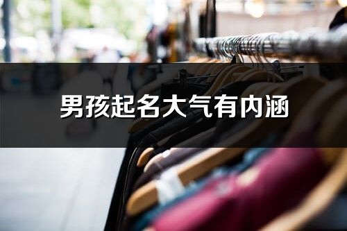 男孩起名大氣有內涵
