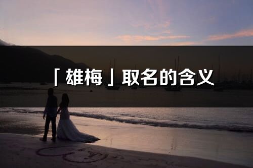 「雄梅」取名的含義_雄梅名字寓意解釋