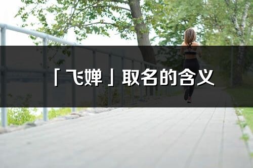 「飛嬋」取名的含義_飛嬋名字寓意解釋