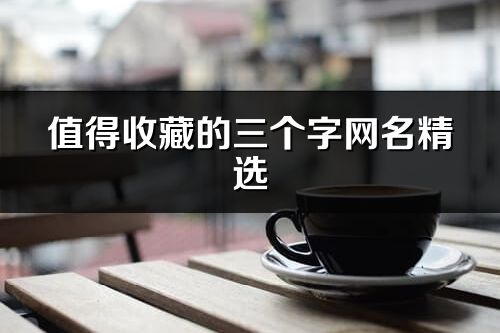 值得收藏的三個字網名精選