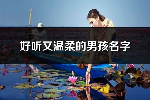 好聽又溫柔的男孩名字