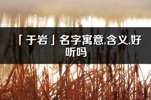 「于巖」名字寓意,含義,好聽嗎_于巖名字分析打分