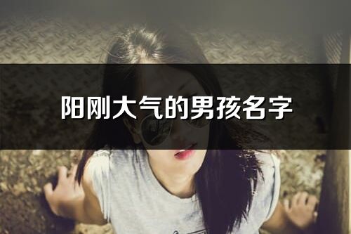 陽剛大氣的男孩名字