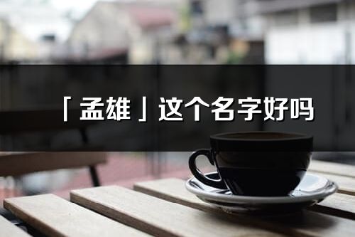 「孟雄」這個名字好嗎_孟雄名字寓意,含義