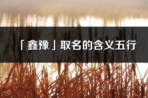 「鑫豫」取名的含義五行_鑫豫名字寓意解釋