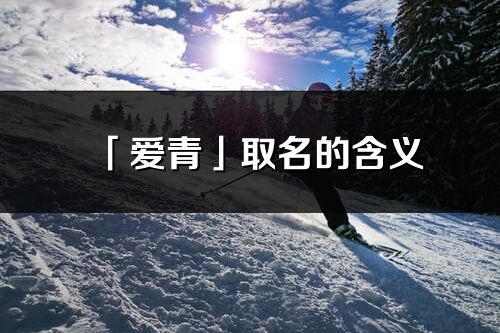 「愛青」取名的含義_愛青名字寓意