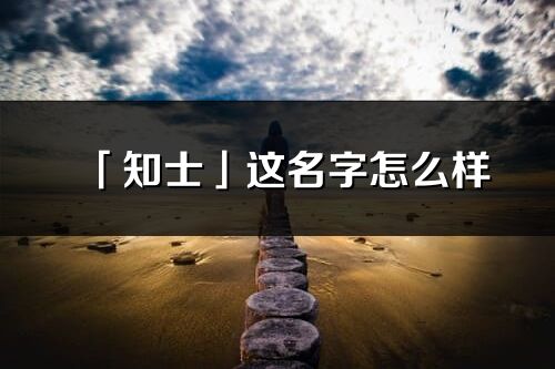 「知士」這名字怎么樣_知士的名字解釋