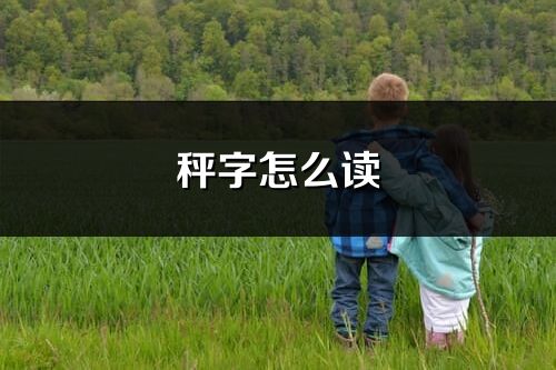 秤字怎么讀_秤的讀音