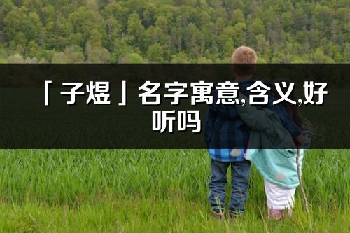 「子煜」名字寓意,含義,好聽嗎_子煜名字分析打分