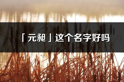 「元昶」這個名字好嗎_元昶名字寓意,含義