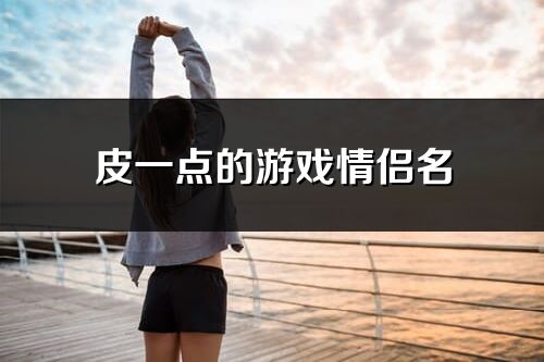 皮一點(diǎn)的游戲情侶名(99個(gè))