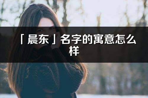 「晨東」名字的寓意怎么樣_晨東的出處