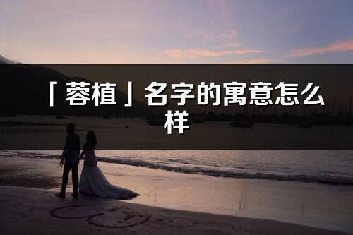 「蓉植」名字的寓意怎么樣_蓉植的出處