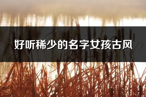 好聽(tīng)稀少的名字女孩古風(fēng)