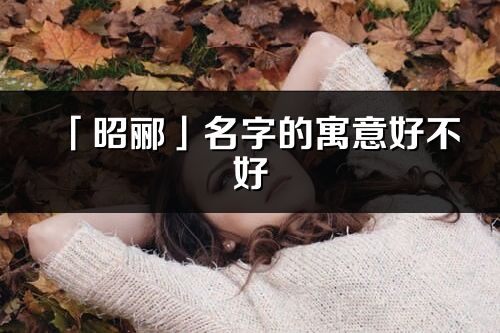 「昭酈」名字的寓意好不好_昭酈含義分析