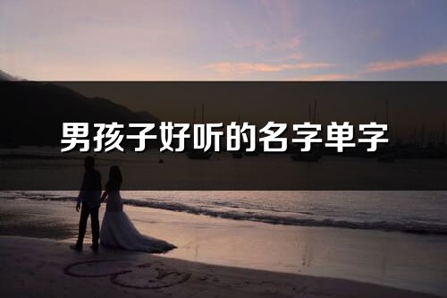 男孩子好聽的名字單字