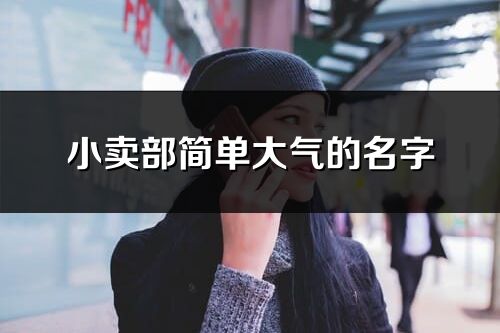 小賣部簡單大氣的名字