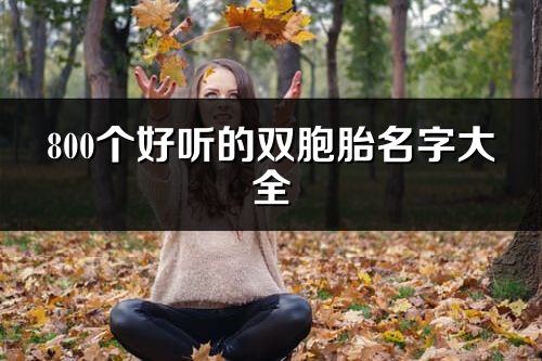 800個(gè)好聽(tīng)的雙胞胎名字大全