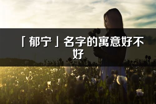 「郁寧」名字的寓意好不好_郁寧含義分析
