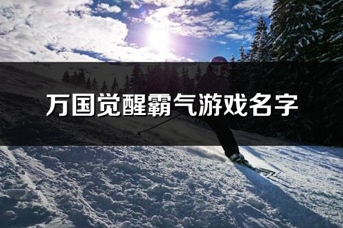 萬國覺醒霸氣游戲名字(優選232個)