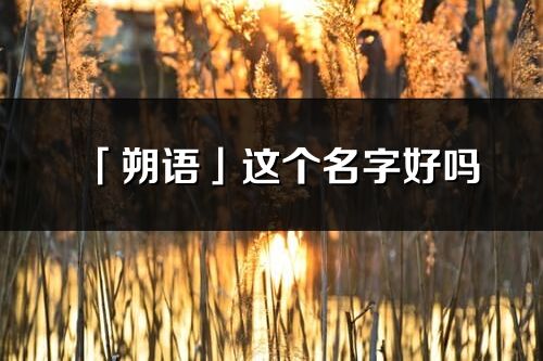 「朔語」這個(gè)名字好嗎_朔語名字寓意,含義