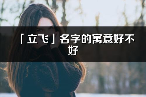 「立飛」名字的寓意好不好_立飛含義分析