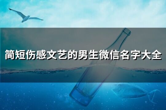簡短傷感文藝的男生微信名字大全(304個)