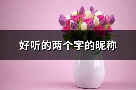 好聽的兩個字的昵稱(優選718個)