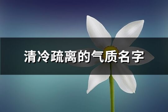 清冷疏離的氣質(zhì)名字(精選103個(gè))