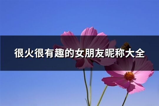很火很有趣的女朋友昵稱大全(精選137個)