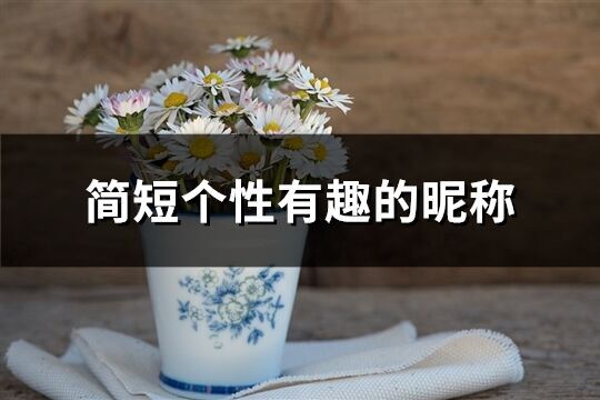 簡短個性有趣的昵稱(優選256個)