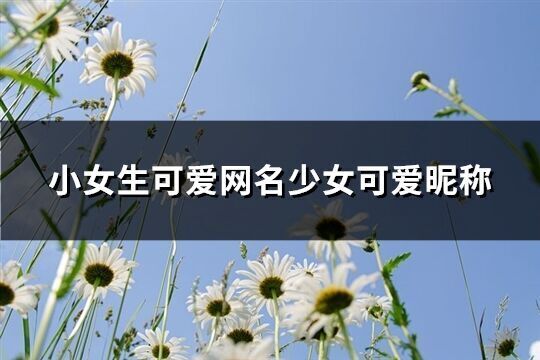 小女生可愛網名少女可愛昵稱(412個)